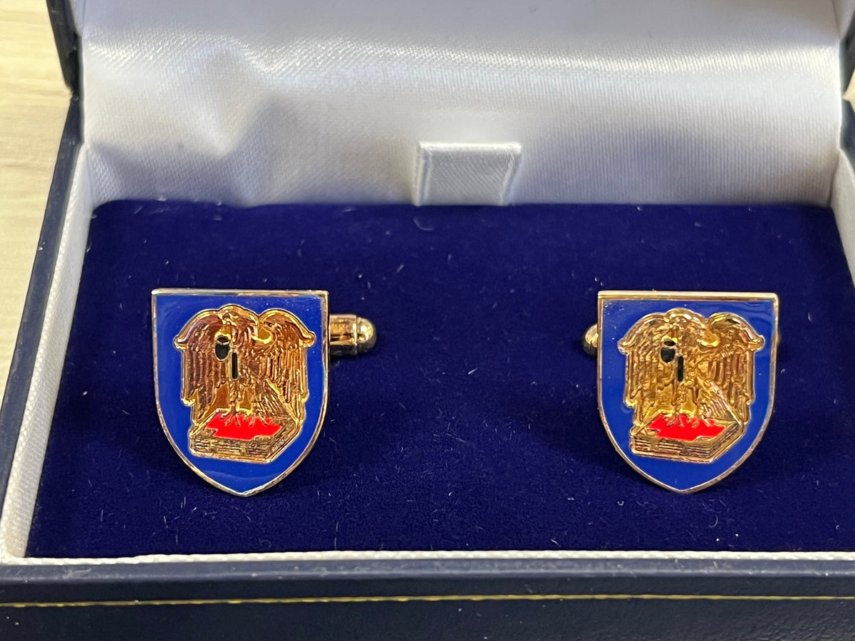Scriveners Cufflinks – Silver Gilt bearing the Scriveners Company Coat of Arms