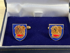 Scriveners Cufflinks – Silver Gilt bearing the Scriveners Company Coat of Arms